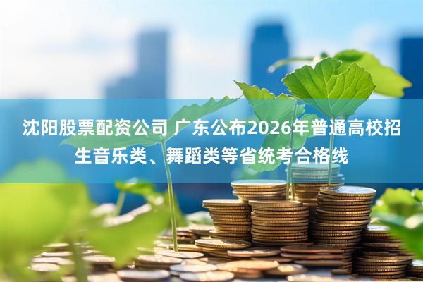 沈阳股票配资公司 广东公布2026年普通高校招生音乐类、舞蹈类等省统考合格线